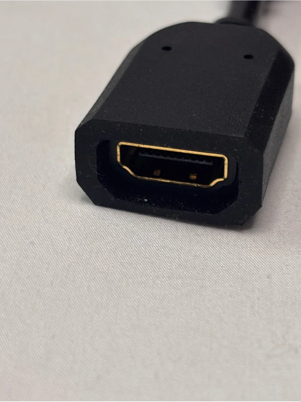 Black HDMI Male to Female Short Adapter Cable